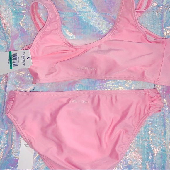 🌸NWT CALVIN KLEIN SWIMSUIT GIRLS 12/14 Lg🌸 - Picture 8 of 12